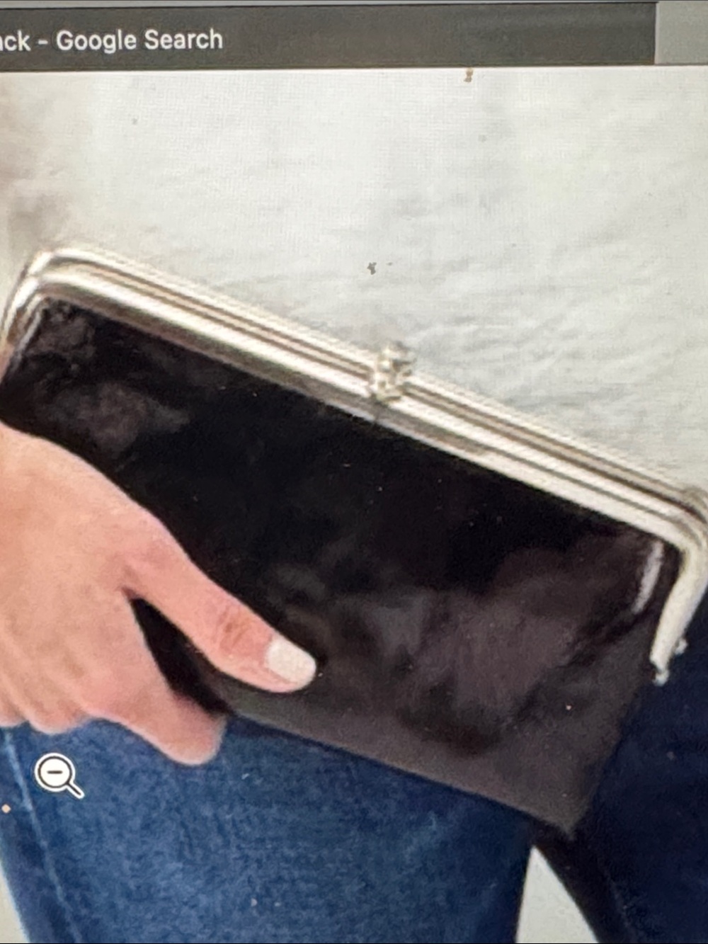 Hobo intertnational Lauren clutch foldover double kiss wallet bag
